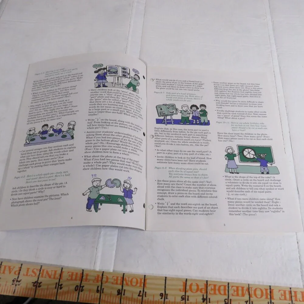 Parts of a Whole BIG BOOK (almost 2 feet tall) with teacher pages CLASSROOM